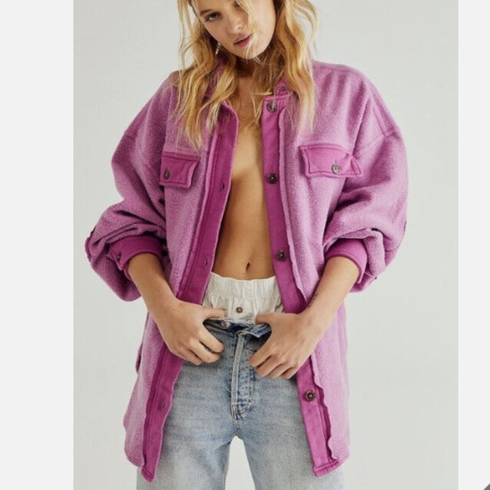 Free People Ruby Jacket | Rare Dramatic Orchid | S - image 1